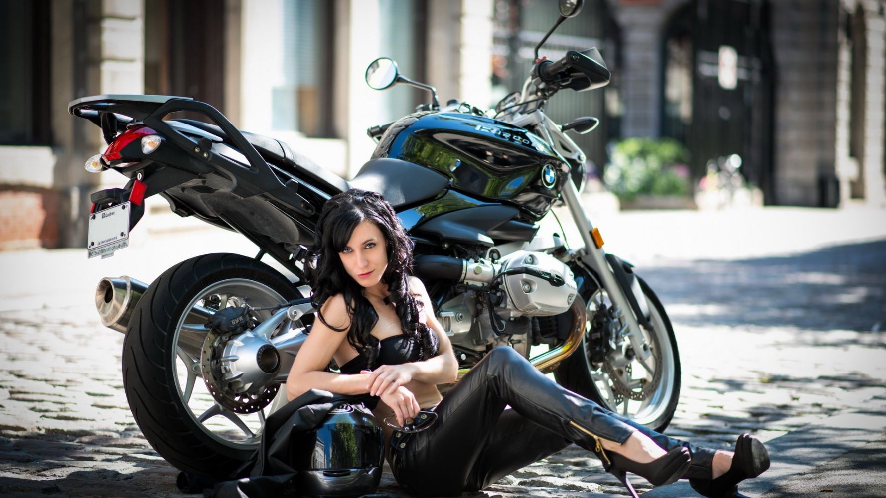 European women on bikes in Hiroshima